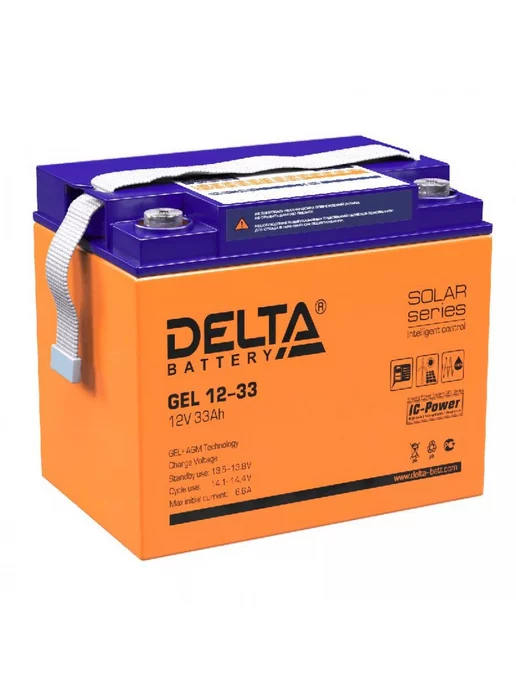 Delta Аккумулятор GEL 12В 33А.ч GEL 12-33