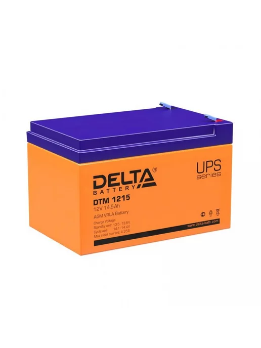 Delta Аккумулятор UPS 12В 14.5А.ч DTM 1215